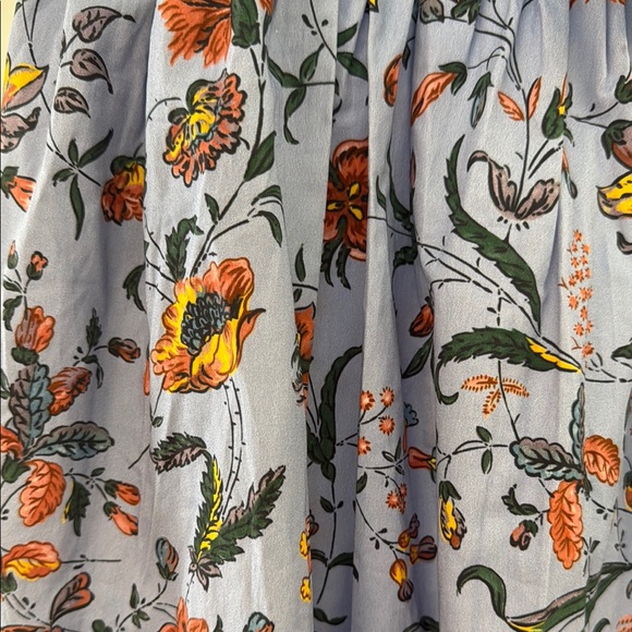 Hill House Blue and Orange Floral Midi Dress - Picture 4 of 9